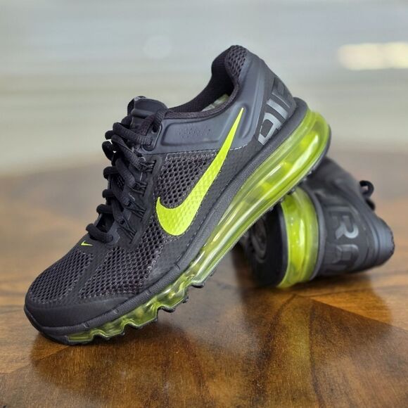 Nike Shoes - Nike Air Max 2013 Black Anthracite Cyber Green Volt 555426-004 Women's 7 New LE